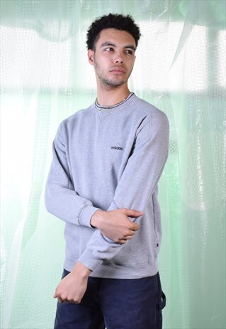 VINTAGE ADIDAS GREY SWEATSHIRT