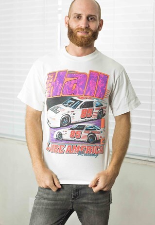 VINTAGE RACING T-SHIRT LOGO 90S S 5.8