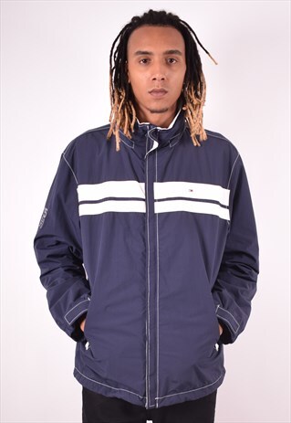 TOMMY HILFIGER MENS VINTAGE JACKET XXL BLUE 90S