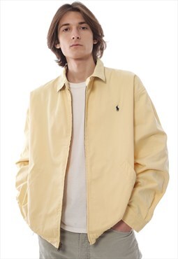 Vintage POLO RALPH LAUREN Harrington Jacket Coat 90s Yellow