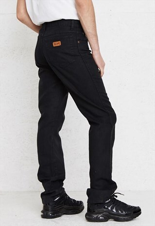 VINTAGE BLACK WRANGLER DENIM JEANS