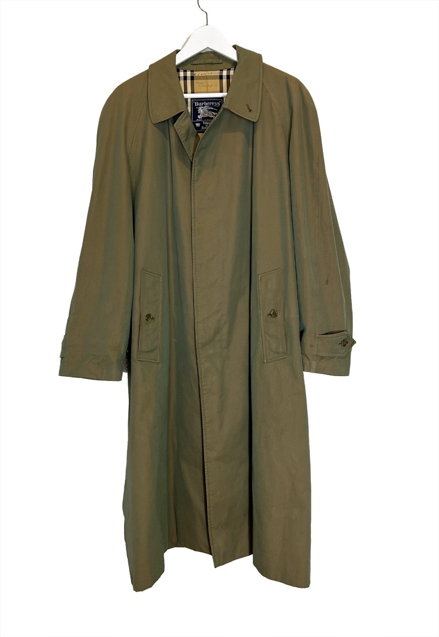 Burberry green deals trench