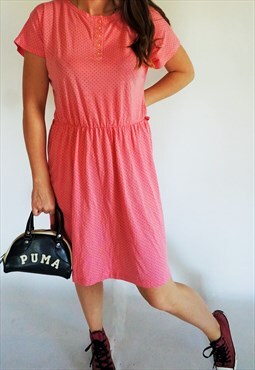 Vintage Summer Mini Midi Dress Dresses Polka Dots Jumper