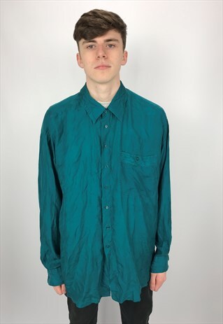 90S VINTAGE ANGELO LITRICO SILK FESTIVAL SHIRT