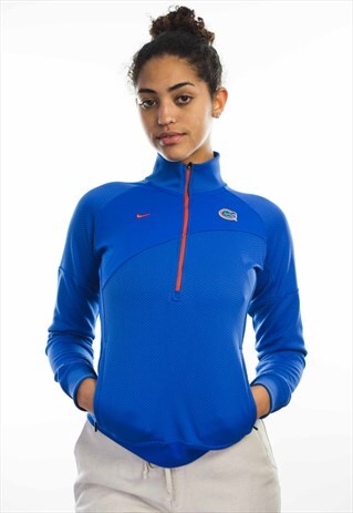VINTAGE NIKE LOGO 1/4 ZIP JUMPER 90S S 9.7