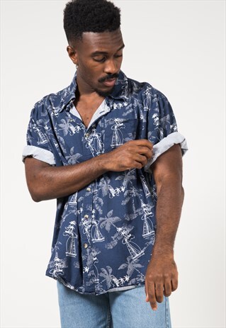 VINTAGE 80S HAWAIIAN SHIRT / S1715