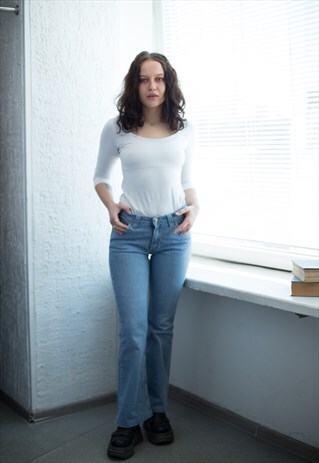 VINTAGE 90'S BLUE FLARE JEANS