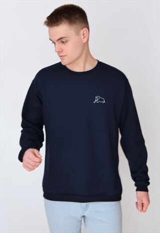 NAVY ELEPHANT (WHITE) SWEATSHIRT
