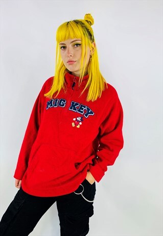 VINTAGE MICKEY MOUSE DISNEY FLEECE SWEATSHIRT