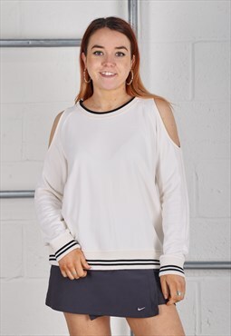 Vintage Ralph Lauren Sweatshirt in Cream Pullover Medium