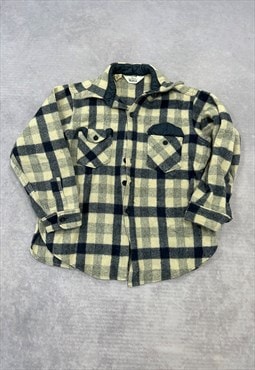 Woolrich Over Shirt Long Sleeve Checked Pattern Thick Shirt