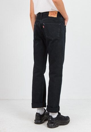 VINTAGE BLACK LEVI'S 501 FIT DENIM JEANS