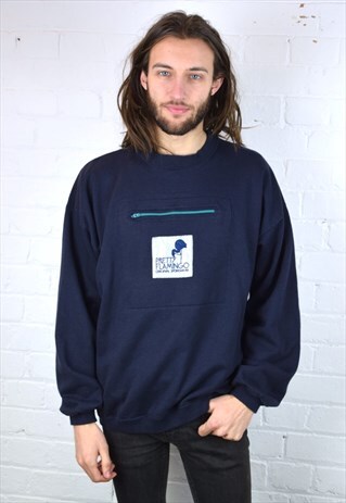VINTAGE 90'S ZIP POCKET SWEATSHIRT