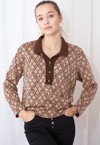 90'S VINTAGE RETRO JUMPER POLO