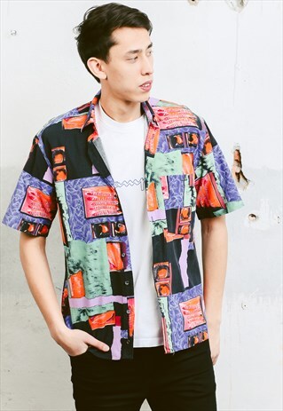 VINTAGE 90S PATTERNED SHIRT