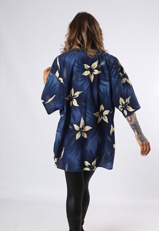 PRINT PATTERNED SHIRT OVERSIZED FITTED UK 20 (DCH)