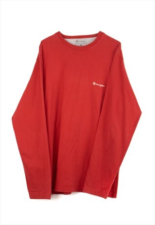 VINTAGE CHAMBION SWEATSHIRT IN RED L