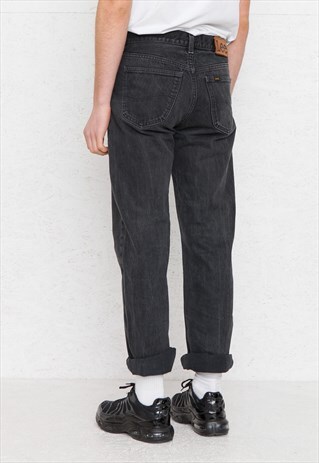 VINTAGE BLACK LEE DENIM JEANS