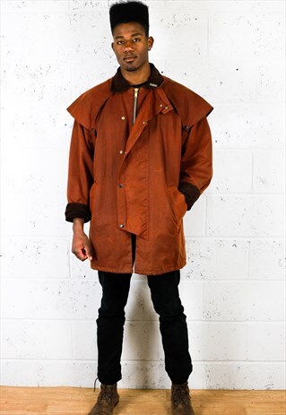 RUSTY BROWN WAX COAT