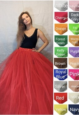 Extra Voluminous Tulle Skirt in Bespoke Colours 