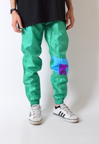 VINTAGE 80S MINT GREEN SHELL SWEATPANTS