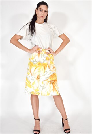 SALVATORE FERRAGAMO MULTICOLORED LONG SKIRT