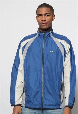 VINTAGE NIKE TRACK JACKET BLUE