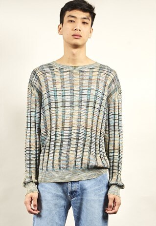 VINTAGE 80'S MISSONI MULTICOLOUR KNIT JUMPER