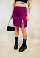 VINTAGE 90S Y2K MINI SATIN GRUNGE CHIC SLIP SKIRT