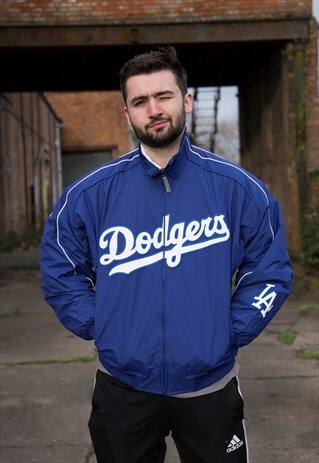 VINTAGE MAJESTIC MLB LA DODGERS BASEBALL JACKET