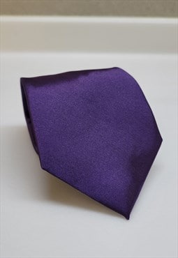 Color Dark Purple Formal Tie Necktie for Men