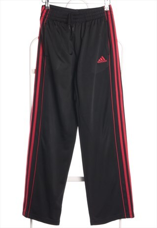 VINTAGE 90'S ADIDAS ELASTICATED WAIST JOGGERS BLACK