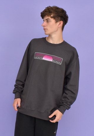 G&G UNISEX CHARCOAL/PINK SUNSET SWEAT