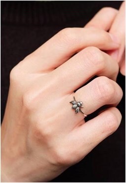 Bee Ring Women Sterling Silver Ring