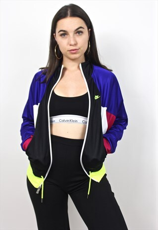 90'S RETRO MULTI-COLOURED FESTIVAL TRACK JACKET