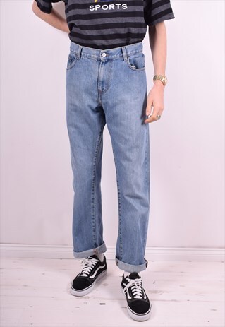 CALVIN KLEIN MENS VINTAGE JEANS W36 L31 BLUE 90'S