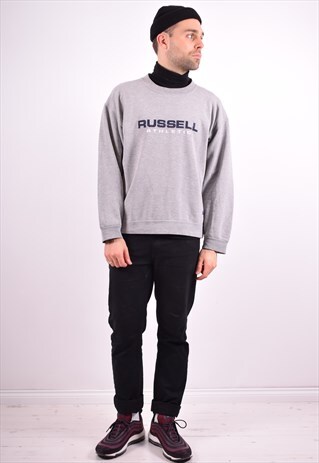 RUSSELL ATHLETIC MENS VINTAGE SWEATSHIRT JUMPER MEDIUM 90'S