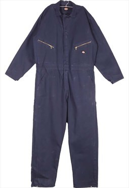 Vintage 90's Dickies Dungarees Body Suit Workwear Navy Blue