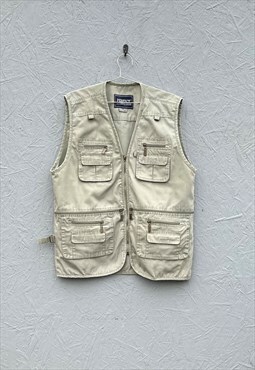 Vintage Khaki Utility Vest 