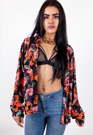 VINTAGE PATTERNED FLORAL SHIRT S1402