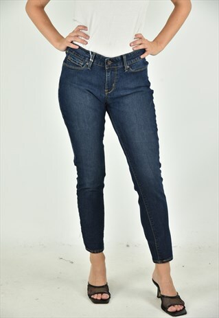 VINTAGE 90'S LEVI'S BLUE SKINNY JEANS SIZE 6