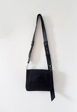Christopher Kon Black Leather Crossbody Bag