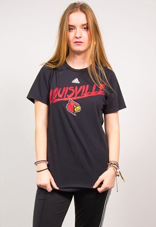 ADIDAS VINTAGE 90'S BLACK LOUISVILLE CARDINALS T-SHIRT