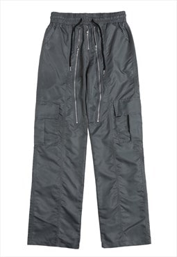 Utility joggers gorpcore trousers skater pants in grey