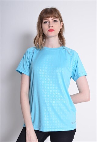VINTAGE CHAMPION T-SHIRT BLUE