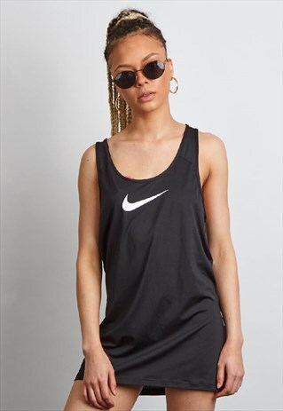 VINTAGE 90'S NIKE BLACK SPORTS MINI DRESS