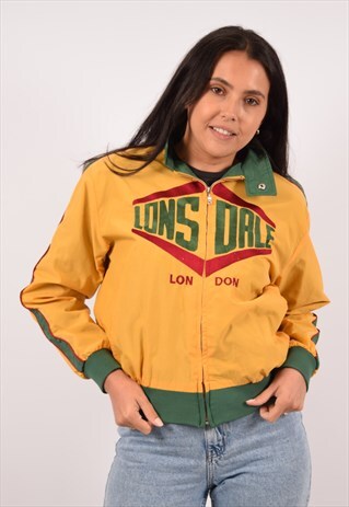 VINTAGE LONSDALE BOMBER JACKET YELLOW