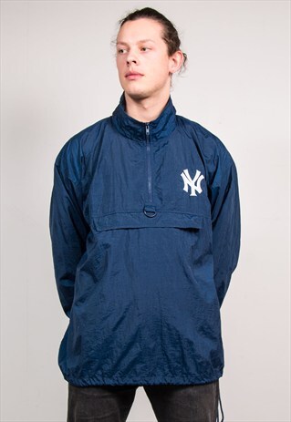 VINTAGE 90'S NEW YORK YANKEES MLB JACKET COAT CAGOULE