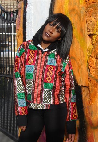 AFRICAN BOMBER JACKET- ANKARA CLOTHING - FESTIVAL JACKET