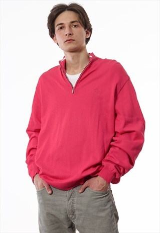VINTAGE PAUL & SHARK PULLOVER SWEATER PINK